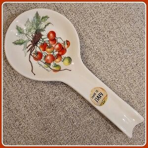 #Ceramica #Cuore #Italy #Glazed #Ceramic Painted Spoon Ladle Rest Large 10.5"
